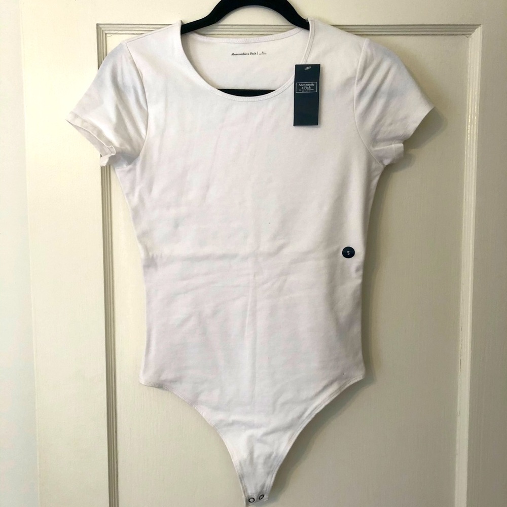 Abercrombie white tee bodysuit